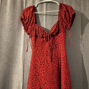 Red Mini Reformation Dress